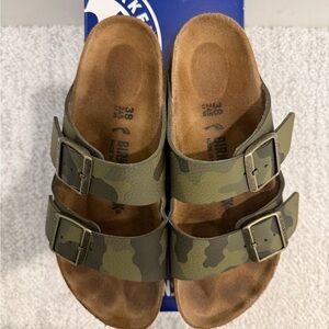 Birkenstock Olive Camouflage Sandals